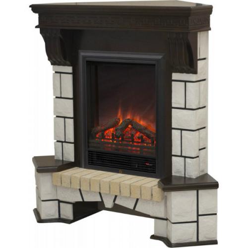 Каминокомплект Real Flame Stone Corner New (античный дуб)+Eugene Каминокомплект Real Flame Stone Corner New (античный дуб)+Eugene в Якутске