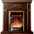 Каминокомплект InterFlame Марго (темный дуб)+Majestic Brass