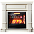 Каминокомплект InterFlame Рим (бежевый)+Panoramic 25 LED FX QZ