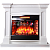 Каминокомплект InterFlame Мадея (белый)+Panoramic 25 Led FX QZ