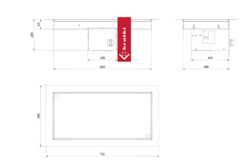 Горелка газовая Kratki AQF/06/G31/37MBAR Горелка газовая Kratki AQF/06/G31/37MBAR