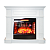 Каминокомплект InterFlame Рим (белый)+Panoramic 25 Led FX QZ